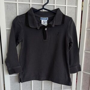 Jacadi Charcoal Kids Polo Shirt Size 4 100% Cotton